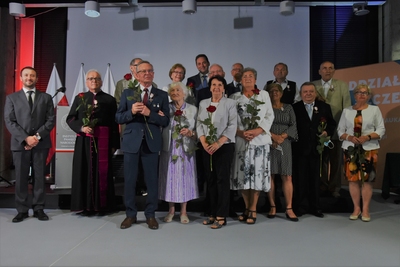 Uroczystość wręczenia Krzyży Wolności i Solidarności działaczom opozycji antykomunistycznej, Szczecin, 2021 (fot. Marcin Manowski/IPN Oddział w Szczecinie)