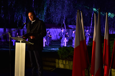 Obchody 82. rocznicy wybuchu II wojny światowej w Stargardzie, 2021 (fot. Marcin Manowski/IPN Szczecin)