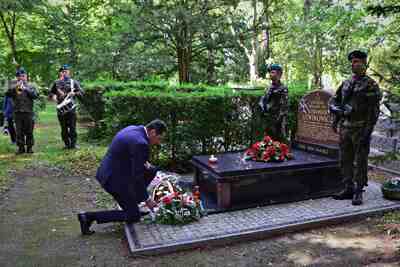 Obchody 82. rocznicy wybuchu II wojny światowej w Szczecinie, 2021 (fot. Marcin Manowski/IPN Szczecin)