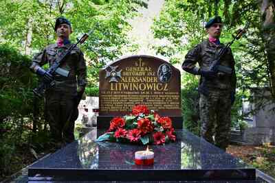 Obchody 82. rocznicy wybuchu II wojny światowej w Szczecinie, 2021 (fot. Marcin Manowski/IPN Szczecin)