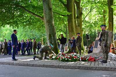 Obchody 82. rocznicy wybuchu II wojny światowej w Szczecinie, 2021 (fot. Marcin Manowski/IPN Szczecin)