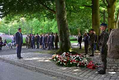 Obchody 82. rocznicy wybuchu II wojny światowej w Szczecinie, 2021 (fot. Marcin Manowski/IPN Szczecin)