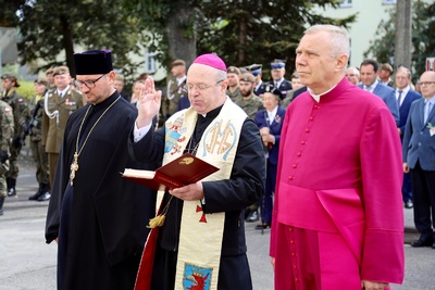 Odsłonięcie tablicy pamiątkowej ku czci Stanisława Sędziaka (fot. Marcin Górka/14. Zachodniopomorska Brygady Obrony Terytorialnej)