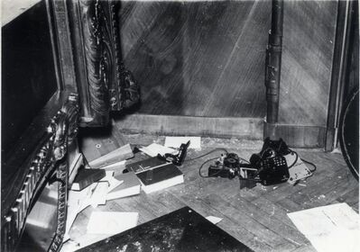 Zniszczenia wewnątrz konsulatu ZSRS (IPN Sz 009/1460)