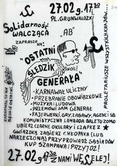 Matryca służąca do druku ulotek