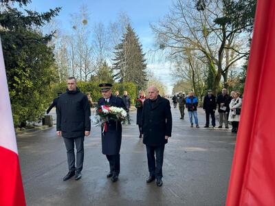 Prezentacja nagrobka Powstańca Wielkopolskiego – Marcina Kalmana – Gorzów Wielkopolski, 16 lutego 2024 r.