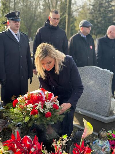 Prezentacja nagrobka Powstańca Wielkopolskiego – Marcina Kalmana – Gorzów Wielkopolski, 16 lutego 2024 r.