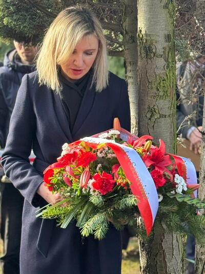 Prezentacja nagrobka Powstańca Wielkopolskiego – Marcina Kalmana – Gorzów Wielkopolski, 16 lutego 2024 r.