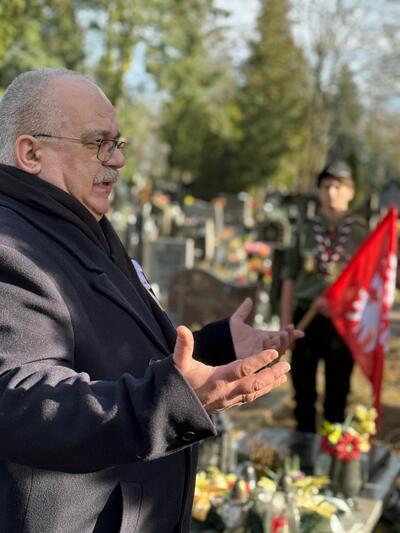 Prezentacja nagrobka Powstańca Wielkopolskiego – Marcina Kalmana – Gorzów Wielkopolski, 16 lutego 2024 r.