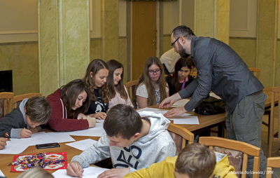 Warsztaty komiksowe IPN – Warszawa, 6 grudnia 2017. Fot. Marcin Jurkiewicz (IPN)