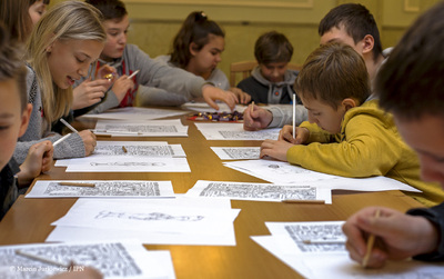 Warsztaty komiksowe IPN – Warszawa, 6 grudnia 2017. Fot. Marcin Jurkiewicz (IPN)