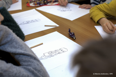 Warsztaty komiksowe IPN – Warszawa, 6 grudnia 2017. Fot. Marcin Jurkiewicz (IPN)