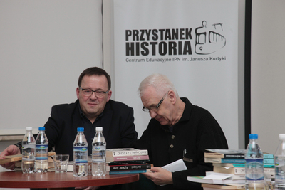 „Wieczór z Józefem Czapskim. W 25. rocznicę śmierci malarza, pisarza, żołnierza, więźnia Starobielska i Griazowca”. Fot. Piotr Życieński (IPN)
