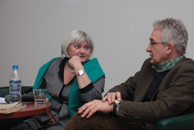 „Wieczór z Józefem Czapskim. W 25. rocznicę śmierci malarza, pisarza, żołnierza, więźnia Starobielska i Griazowca”. Fot. Piotr Życieński (IPN)