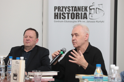 „Wieczór z Józefem Czapskim. W 25. rocznicę śmierci malarza, pisarza, żołnierza, więźnia Starobielska i Griazowca”. Fot. Piotr Życieński (IPN)