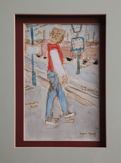 W trakcie spotkania zostały pokazane nieznane szkice Józefa Czapskiego z prywatnej kolekcji. Fot. Piotr Życieński (IPN)