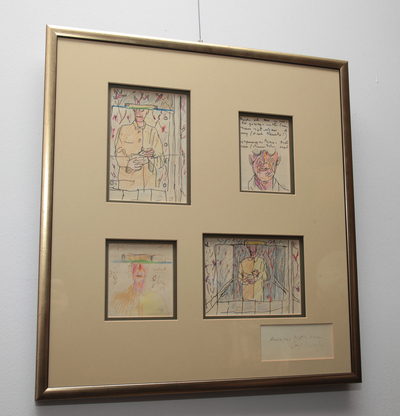 W trakcie spotkania zostały pokazane nieznane szkice Józefa Czapskiego z prywatnej kolekcji. Fot. Piotr Życieński (IPN)