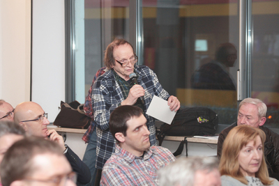 Dyskusja wokół książki „Problemy wsi w Polsce w latach 1956–1980 w świetle listów do władz centralnych” – Warszawa, 5 kwietnia 2018. Fot. Piotr Życieński (IPN)