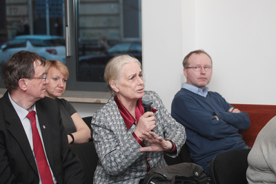 Dyskusja wokół książki „Problemy wsi w Polsce w latach 1956–1980 w świetle listów do władz centralnych” – Warszawa, 5 kwietnia 2018. Fot. Piotr Życieński (IPN)