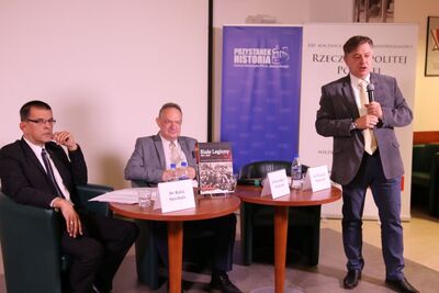 Prezentacja albumu „Białe legiony 1914–1918. Od Legionu Puławskiego do I Korpusu Polskiego” – Warszawa, 27 września 2018. Fot. Aleksandra Wierzchowska (IPN)