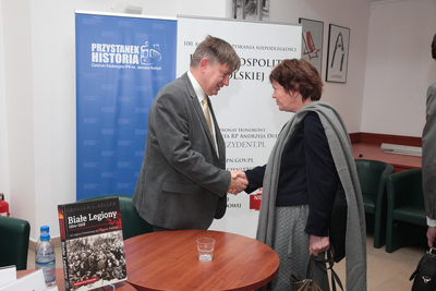 Prezentacja albumu „Białe legiony 1914–1918. Od Legionu Puławskiego do I Korpusu Polskiego” – Warszawa, 27 września 2018. Fot. Piotr Życieński (IPN)