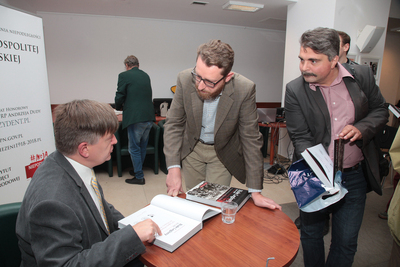 Prezentacja albumu „Białe legiony 1914–1918. Od Legionu Puławskiego do I Korpusu Polskiego” – Warszawa, 27 września 2018. Fot. Piotr Życieński (IPN)