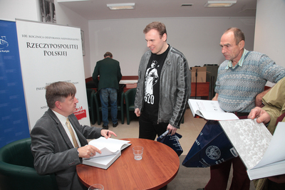 Prezentacja albumu „Białe legiony 1914–1918. Od Legionu Puławskiego do I Korpusu Polskiego” – Warszawa, 27 września 2018. Fot. Piotr Życieński (IPN)