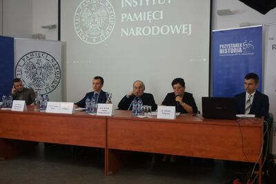 Konferencja naukowa „Warszawiacy wobec niepodległości. Działania mieszkańców Warszawy na rzecz odradzania się Rzeczypospolitej Polskiej w latach 1914-1921” – Warszawa, 18 października 2018. Fot. Iwona Spałek (IPN)