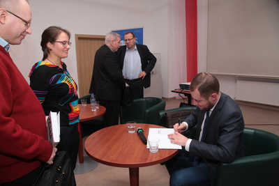 Dyskusja wokół książki „Bez wyboru. Głosowania do Sejmu PRL 1952–1989” – Warszawa, 11 grudnia 2018. Fot. Piotr Życieński (IPN)