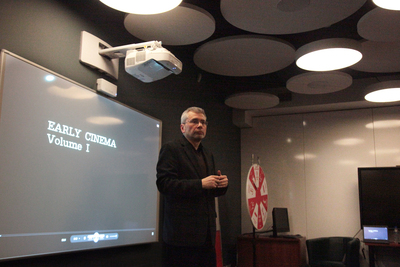 Seminarium popularnonaukowe „Z kamerą po II Rzeczypospolitej. Oblicza polskiego kina przedwojennego” – Warszawa, 14 stycznia 2019. Fot. Piotr Życieński (IPN)