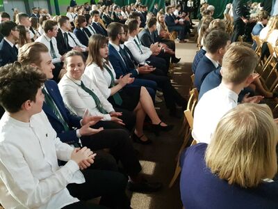 Uroczyste odsłonięcie tablicy upamiętniającej członków młodzieżowej organizacji antykomunistycznej – Warszawa, 1 marca 2019. Fot. Sławek Kasper (IPN)