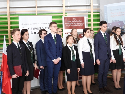 Uroczyste odsłonięcie tablicy upamiętniającej członków młodzieżowej organizacji antykomunistycznej – Warszawa, 1 marca 2019. Fot. Mateusz Niegowski (IPN)