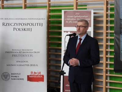 Uroczyste odsłonięcie tablicy upamiętniającej członków młodzieżowej organizacji antykomunistycznej – Warszawa, 1 marca 2019. Fot. Mateusz Niegowski (IPN)