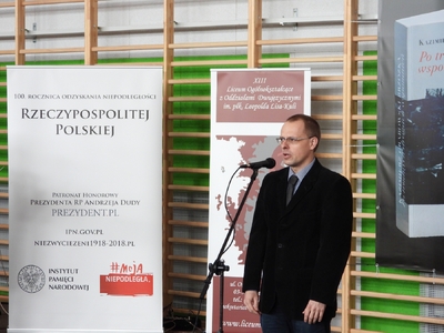 Uroczyste odsłonięcie tablicy upamiętniającej członków młodzieżowej organizacji antykomunistycznej – Warszawa, 1 marca 2019. Fot. Mateusz Niegowski (IPN)