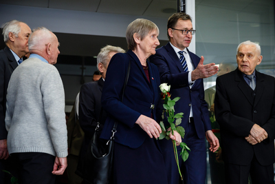 Uroczyste odsłonięcie tablicy upamiętniającej członków młodzieżowej organizacji antykomunistycznej – Warszawa, 1 marca 2019. Fot. Sławek Kasper (IPN)