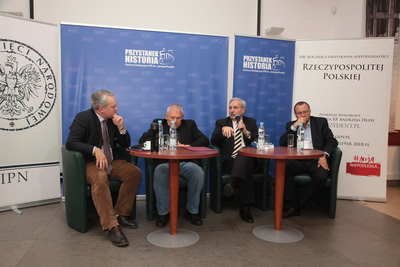 Prezentacja książki Antoniego Dudka „Od Mazowieckiego do Suchockiej. Pierwsze rządy wolnej Polski” – Warszawa, 28 października 2019. Fot. Piotr Życieński (IPN)