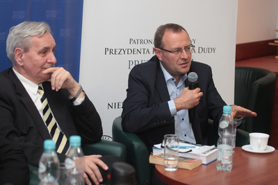 Prezentacja książki Antoniego Dudka „Od Mazowieckiego do Suchockiej. Pierwsze rządy wolnej Polski” – Warszawa, 28 października 2019. Fot. Piotr Życieński (IPN)