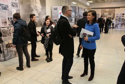 Wernisaż angielskiej wersji wystawy „Zimna wojna. Krótka historia podzielonego świata” – Bukareszt (Rumunia), 5 grudnia 2019. Fot. Instytut Polski w Bukareszcie