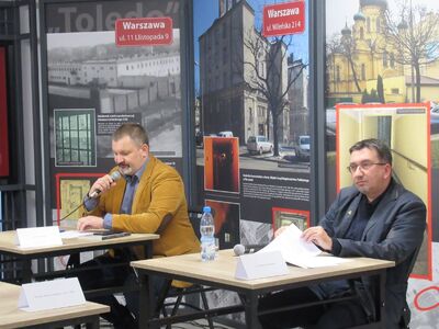 Zbrodnie komunistyczne jako element martyrologii narodu polskiego w edukacji szkolnej – Debata historyczna online – Warszawa, 27 października 2020. Fot. Wojciech Popiel (IPN Warszawa)