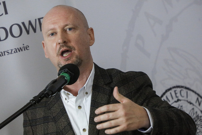 Dr Robert Spałek. Konferencja naukowa „Obrachunek z dekadą Jaruzelskiego...” – Warszawa, 13–14 grudnia 2021. Fot. Sławek Kasper (IPN)