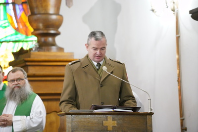 Uroczystość odsłonięcia tablicy upamiętniającej Stefana Szmakfefera – Zakroczym, 20 lutego 2022. Fot. Mateusz Niegowski (IPN)