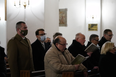 Uroczystość odsłonięcia tablicy upamiętniającej Stefana Szmakfefera – Zakroczym, 20 lutego 2022. Fot. Mateusz Niegowski (IPN)