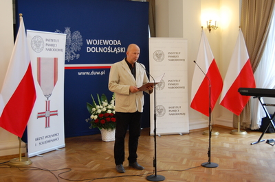 List w imieniu Kazimierza Kimso odczytał Janusz Wolniak