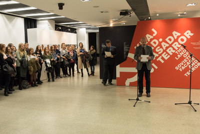 Gości powitał dyrektor Oddziału IPN we Wrocławiu - prof. Krzysztof Kawalec